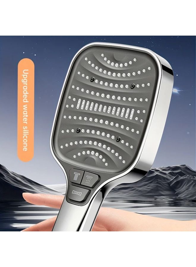 Dark Grey Shower Head 8 Mode Handheld High Flow Rain Shower System Heavy Duty - Image 4