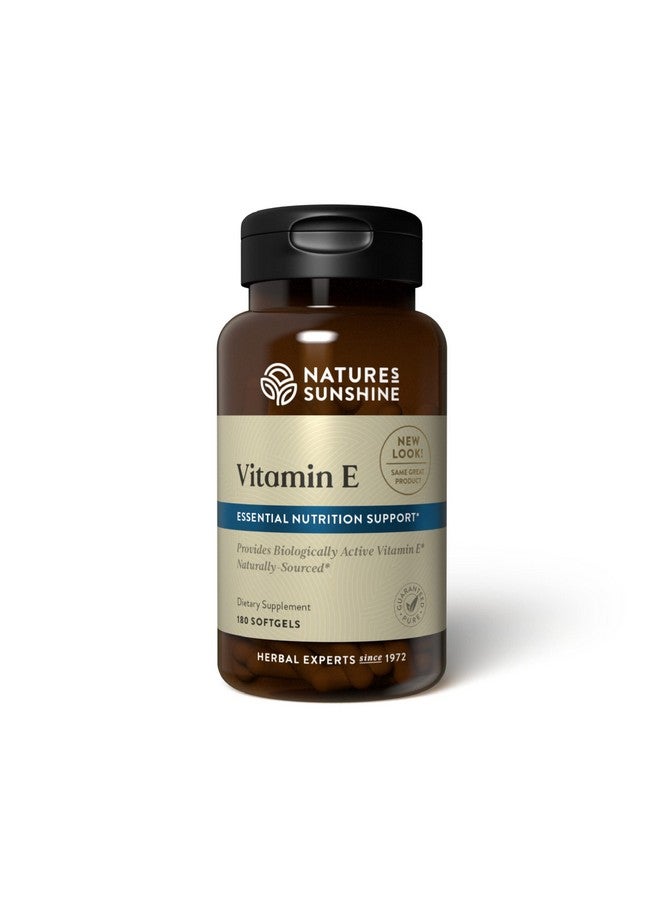 NATURE'S SUNSHINE Nature's Sunshine Vitamin E 100 IU, 180 Softgels  - Image 1