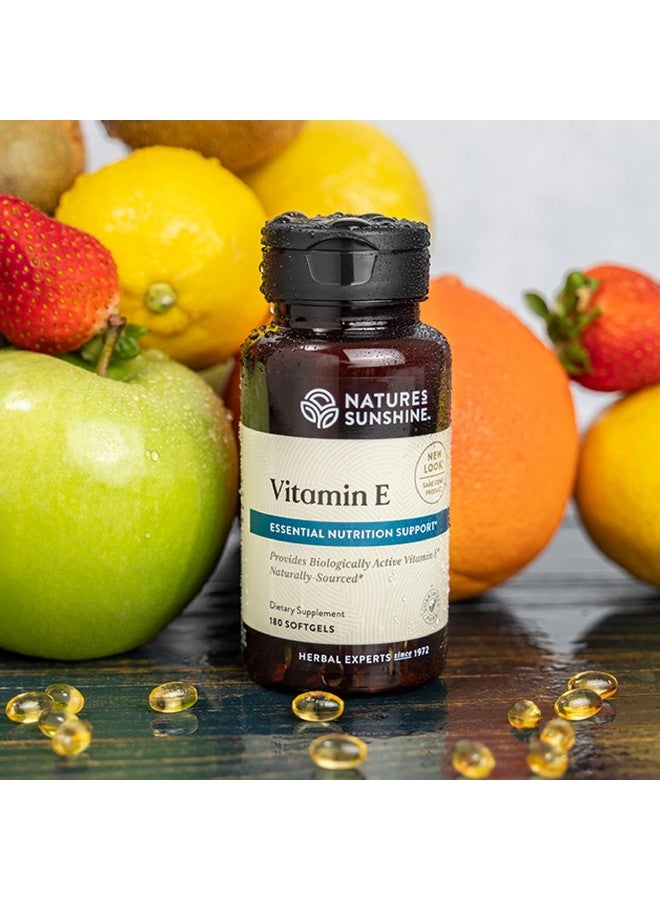 NATURE'S SUNSHINE Nature's Sunshine Vitamin E 100 IU, 180 Softgels  - Image 2