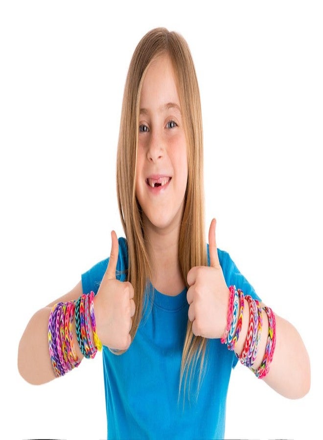 WEI LONG 4200+ Loom Rubber Bands Colorful Rubber Band Loom Refill Kit for Boy Girl DIY Craft Gift Set Unique Bright Colors/Pink - Image 3