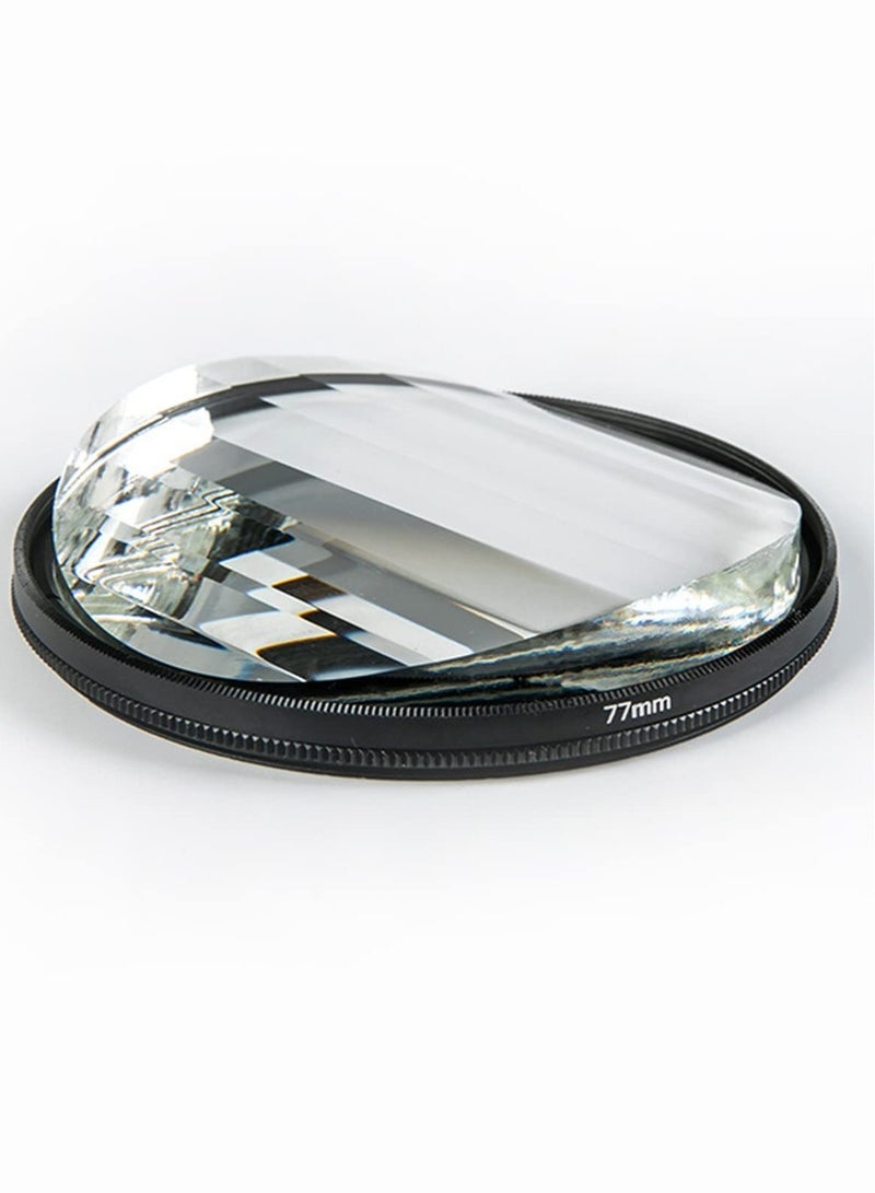 SYOSI Camera Filter Accessories 77mm Linear Glass Prism, Foreground Blur Repeated Color Images Glass Prism Special Effects Filter LENS0002  - Image 2