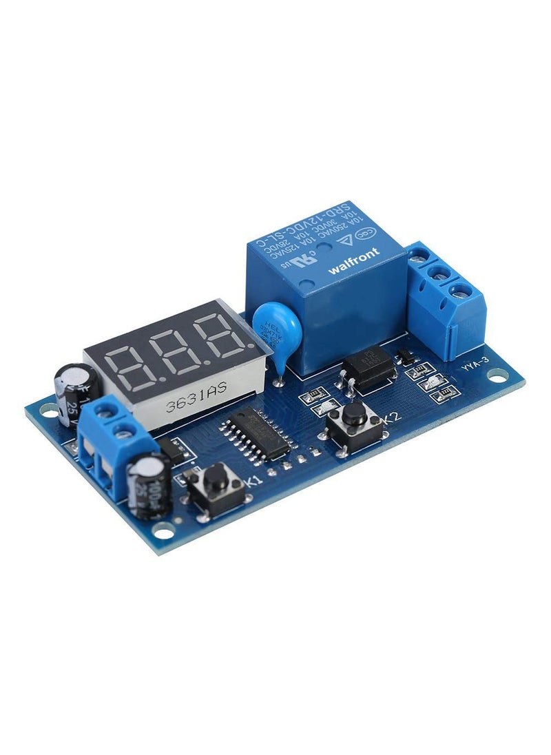 REES52 REES52 DC 12V Infinite Cycle Delay Timing Timer Relay ON Off Switch Loop Module with LED Display  - Image 1