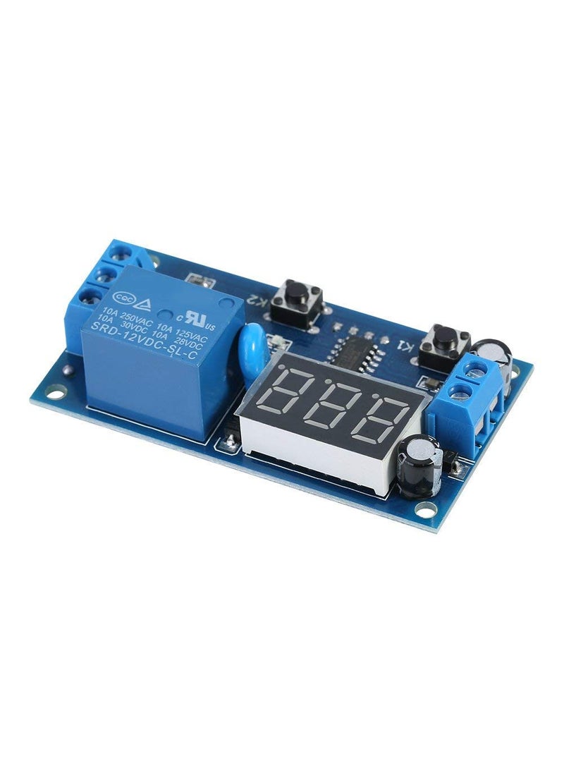 REES52 REES52 DC 12V Infinite Cycle Delay Timing Timer Relay ON Off Switch Loop Module with LED Display  - Image 2