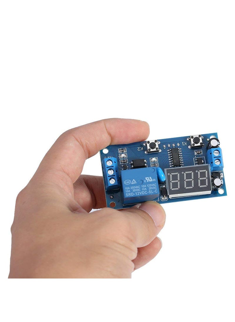 REES52 REES52 DC 12V Infinite Cycle Delay Timing Timer Relay ON Off Switch Loop Module with LED Display  - Image 5