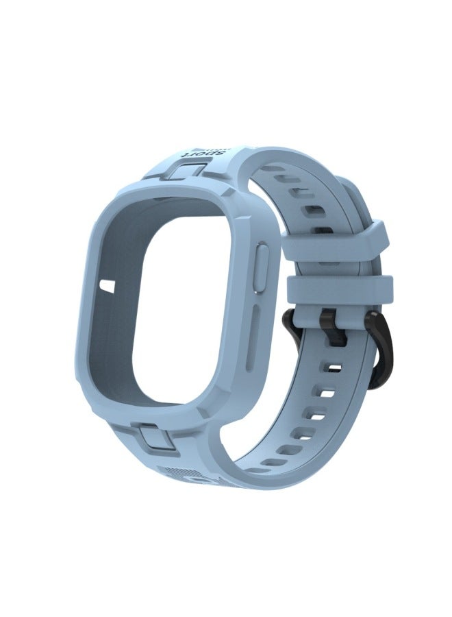 Loquat Applicable HONOR Watch 4-in-one Strap Smart Watch HONOR Watt4 Drop-resistant Sports Strap-Color:Stretch Blue 【monochrome Sports Strap】】  - Image 1