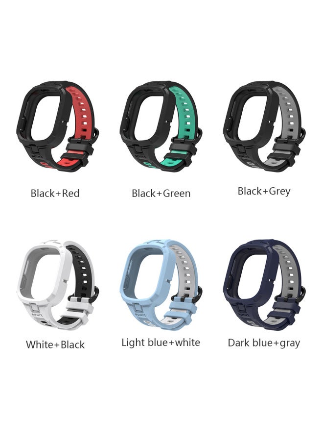 Loquat Applicable HONOR Watch 4-in-one Strap Smart Watch HONOR Watt4 Drop-resistant Sports Strap-Color:Stretch Blue 【monochrome Sports Strap】】  - Image 2