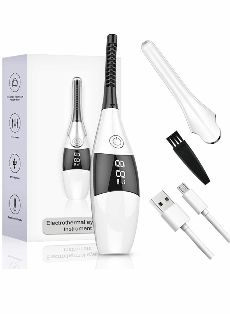 Excefore Heated Eyelash Curler, USB Rechargeable Electric Eyelash Curler - Image 1