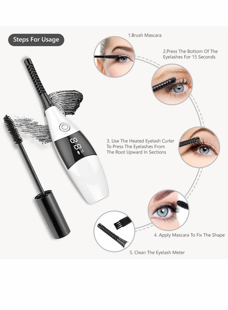 Excefore Heated Eyelash Curler, USB Rechargeable Electric Eyelash Curler - Image 4