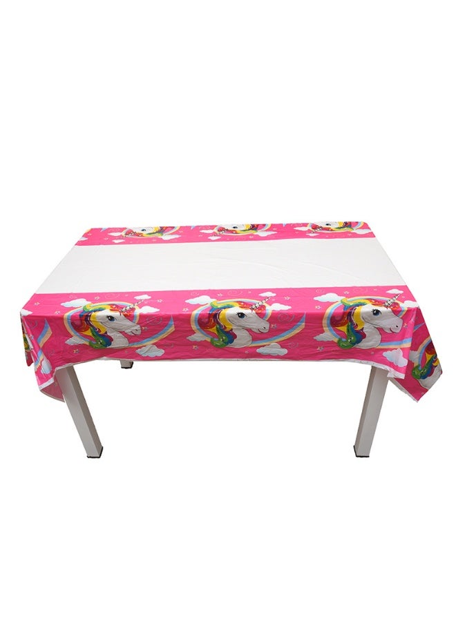 Neox Unicorn Theme Party Supplies for Kids,145PCS Unicorn Party Props Favor Table Decorations, Banner Paper Plates Napkins Cups Tablecloth Tableware Sports Set for 10 Guests,Party Decorations Birthday Decorations for Girls - Image 3