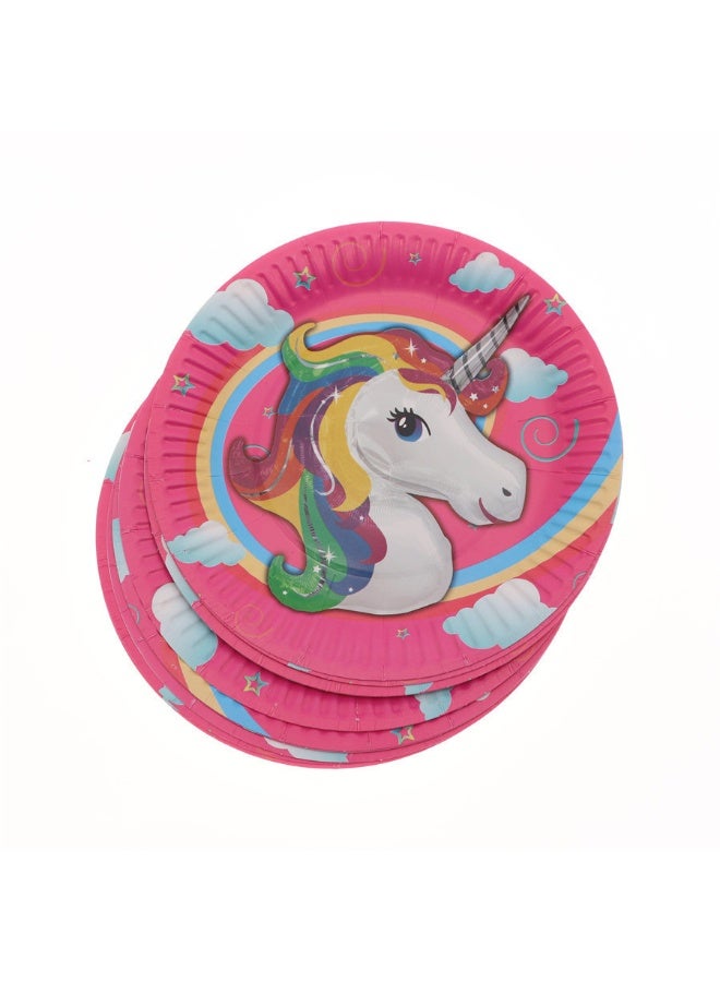 Neox Unicorn Theme Party Supplies for Kids,145PCS Unicorn Party Props Favor Table Decorations, Banner Paper Plates Napkins Cups Tablecloth Tableware Sports Set for 10 Guests,Party Decorations Birthday Decorations for Girls - Image 4