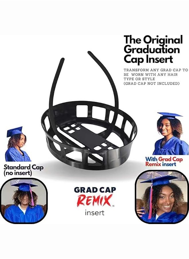 Beauenty - Adjustable Graduation Cap Remix Secures Headband Insert, New Upgrade Graduation Cap Holder Don't Change Hairstyle, Secure Hair for Unisex - Image 1
