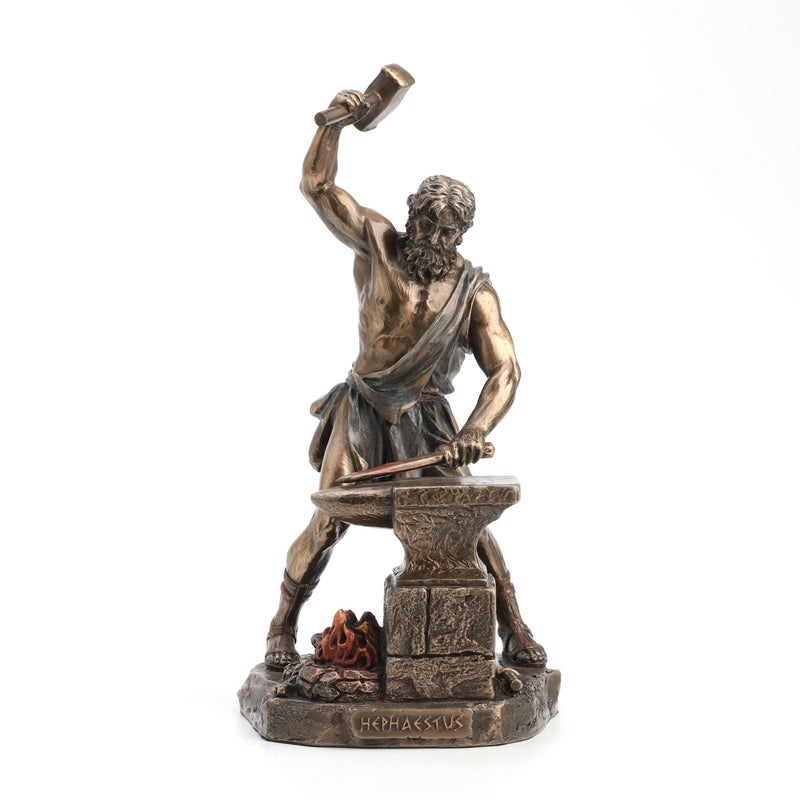 Veronese Design Hephaestus Greek God of Fire and Forge Bronze Finished Statue - Image 2
