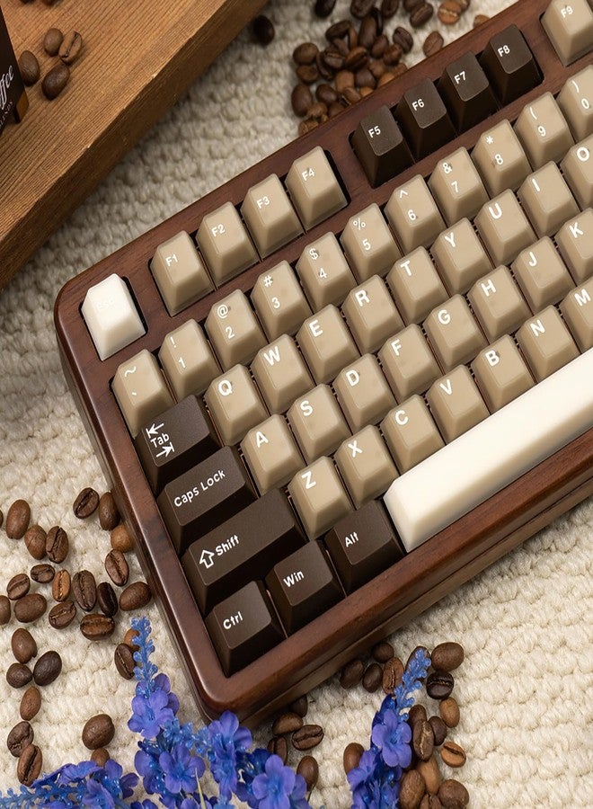 Sumgsn 164 Keys Brown Translucent Keycaps Cherry Profile Doubleshot PBT Keycaps Set Fit for 61/64/87/104/108 Cherry Mx Switches Mechanical Keyboard - Image 1