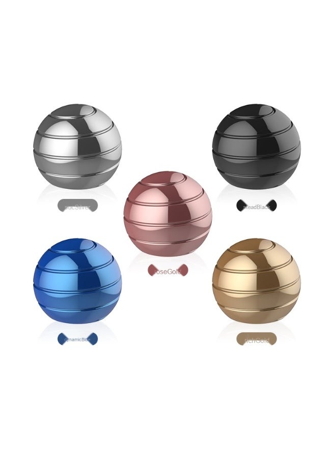 Laravel Kinetic Ball Spinner For ADHD Anti Anxiety, Optical Illusion Fidget Spinning Gyro Ball, Cool Metal Executive Desk Toys Ball, Quiet and Silent Desk Toys for Office for Adults, Kinetic Optical Illusion Fun Desk Toys, Cool Gadgets for Anxiety  - Image 5