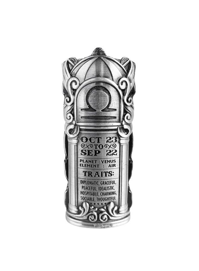 JSSELLER Metal Lighter Case Fits BIC, It Covers Standard Full Size Bic Lighter in J6. Zodiac Astrology Lighter Case, Design in Libra. One Piece Per Order - Image 3