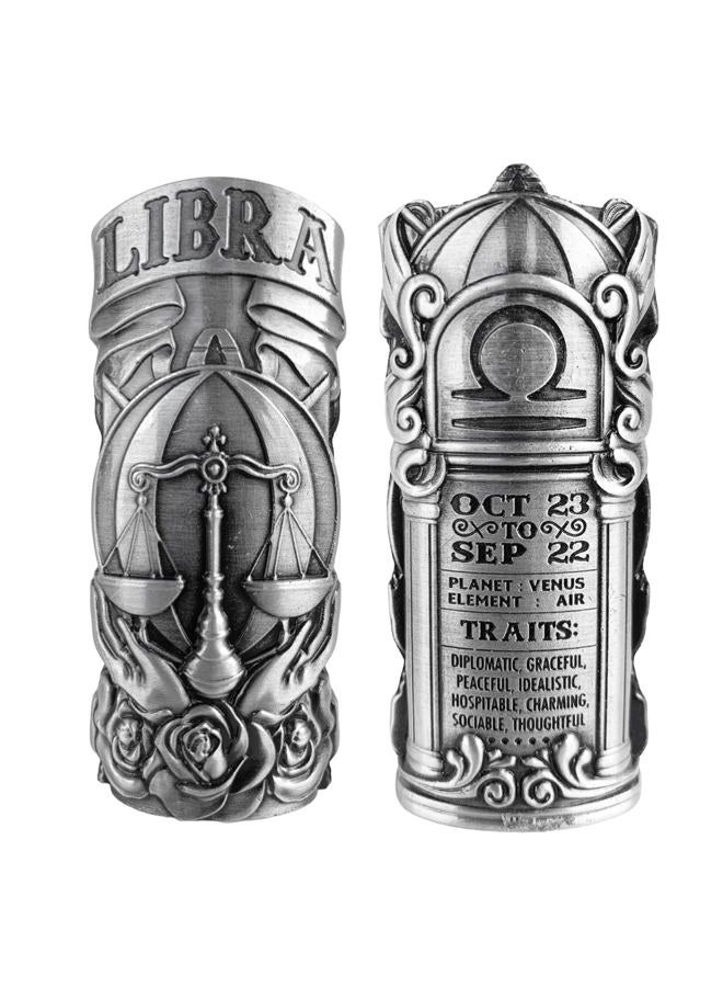 JSSELLER Metal Lighter Case Fits BIC, It Covers Standard Full Size Bic Lighter in J6. Zodiac Astrology Lighter Case, Design in Libra. One Piece Per Order - Image 1