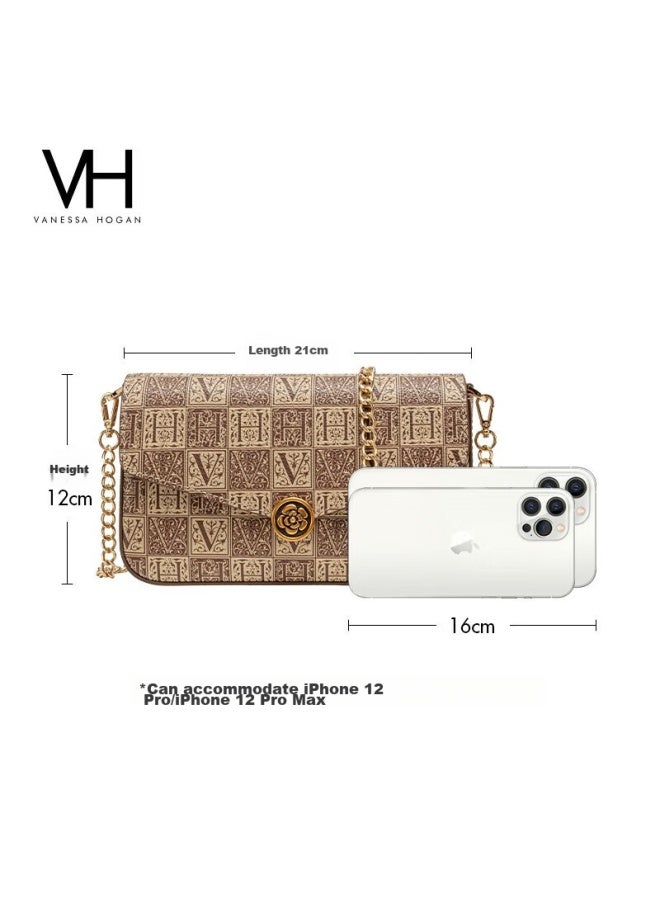 Vanessa Hogan Vh Women's Handbag, Camellia Envelope Bag, Vintage Floral Letter Shoulder Crossbody Chain Bag, Birthday Gift For Girlfriend - Image 2