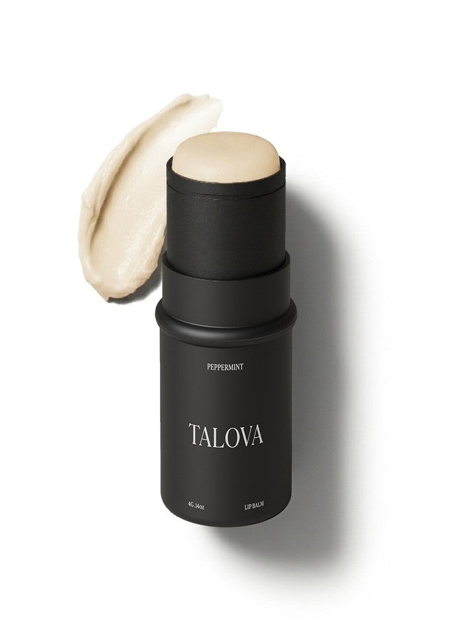 TALOVA - Grass-Fed Tallow Lip Balm, Lip Sleeping Mask, Overnight Moisturizer, Natural & Clean Moisturizing Lip Balm Vitamins A, D, E, & K, Nourishes and Smooths Dry & Chapped Lip (Peppermint) - Image 1