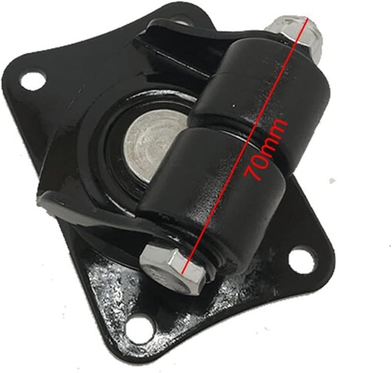 1 Inch Heavy Duty Casters Ultra Low Profile 42mm Quiet Durable Freezer Trolley Machine Tool Wheels 2 Pack - Image 4