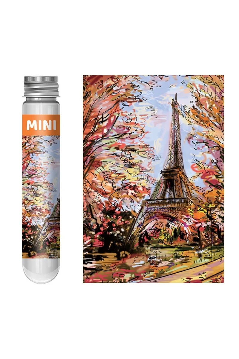 erorex Paris Tower 150pcs Test Tube Puzzle Strolling In The Rain Mini Travel Puzzle Gift Christmas House Pa