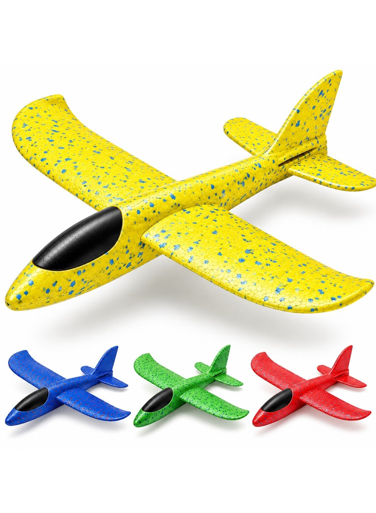 Foam Glider Airplane Toy for Kids, Lightweight EPP Foam Hand Throw Plane, Outdoor Flying Toy Durable Aerodynamic Glider Plane for Boys and Girls