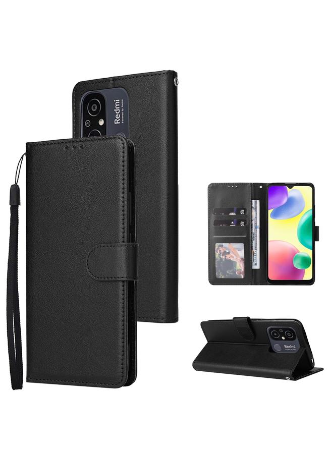 The Bros Case For Xiaomi Redmi 11A 4G Multifunctional 3 Card Slots Leather Phone Case