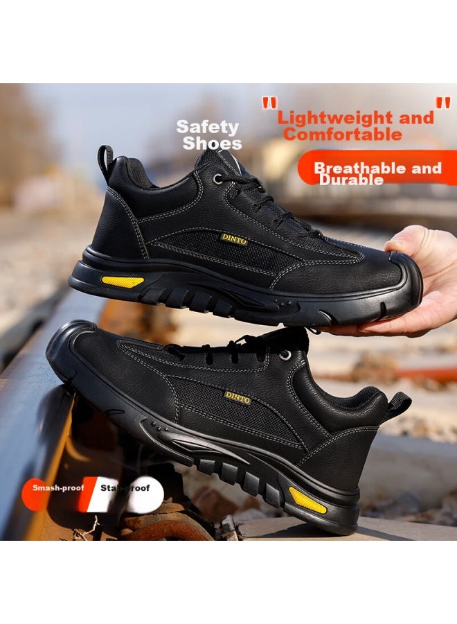 Jingtu Safety Shoes For Men, Steel Toe Cap, Puncture-Resistant, Wear-Resistant, Comfortable, Safety Work Boots For Construction Sites, F003, Size 42 - Image 4