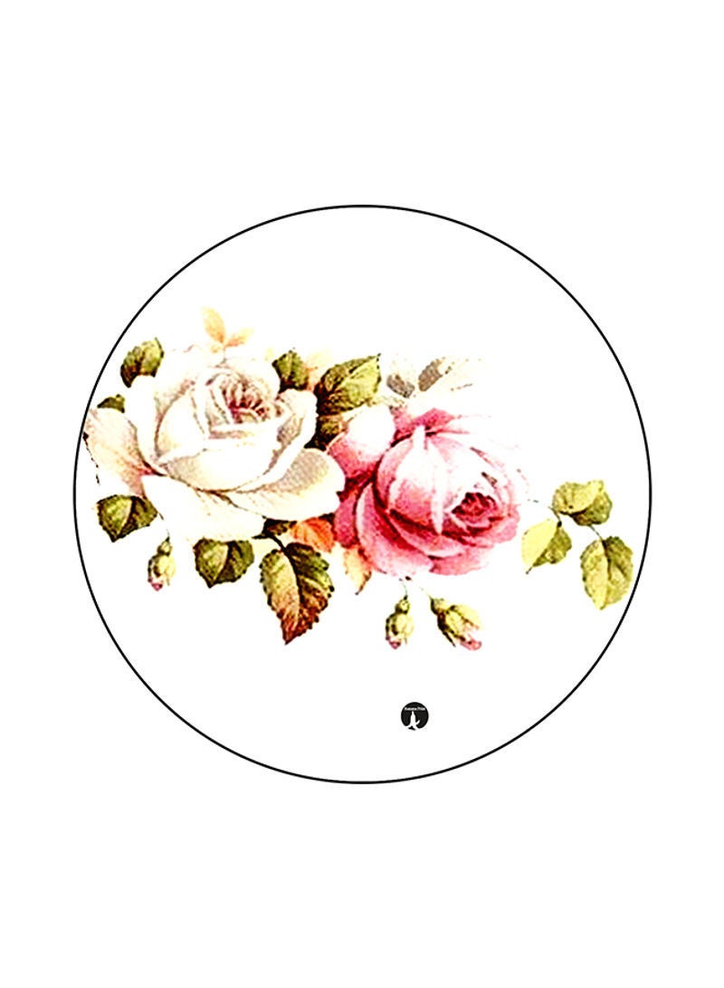 Flowers Round Mouse Pad Multicolor