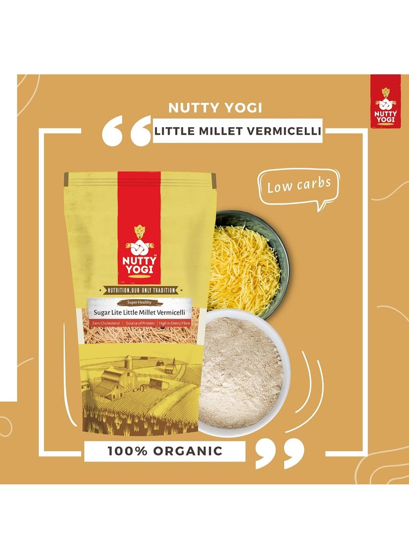 Nutty Yogi Sugar Lite Little Millet Vermicelli | Homemade & Natural |Healthy Breakfast | Rich in Protein High in Fibre & Calcium | Preservative Free - 200gm (Pack of 1) - Image 4