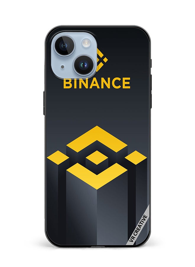VR CREATIVE Protective Case Cover For Apple iPhone 15 Binance Logo Design Multicolour - Image 1