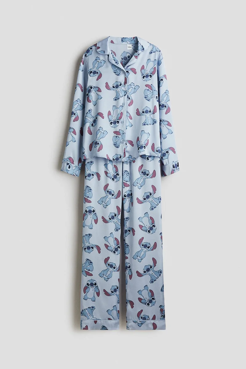 H&M Printed satin pyjamas