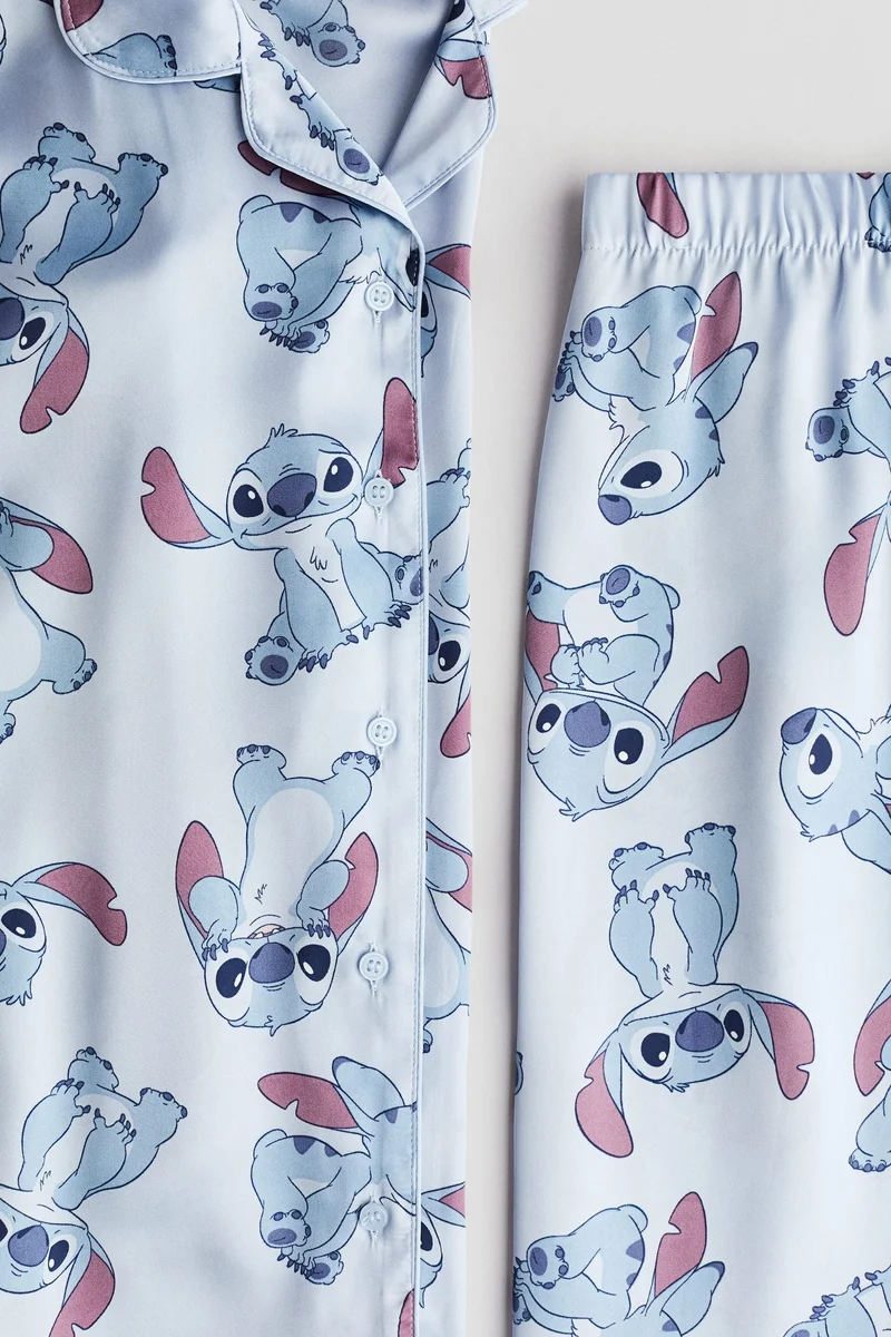 H&M Printed satin pyjamas