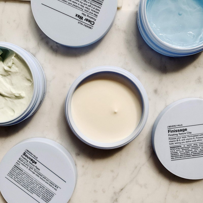 J Beverly Hills Blue Finissage Finishing Texture Cream with Vitamin E for Hair Shine, 2.5 Oz - Image 4