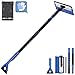 JOYTUTUS 477 Extendable Snow Brush and Ice Scraper 270 Pivoting Snow Scraper Brush for Car Windshield Telescoping Ice Scraper Foam Grip Heavy Duty Snow Remover for Cars Trucks SUV Blue - Image 2