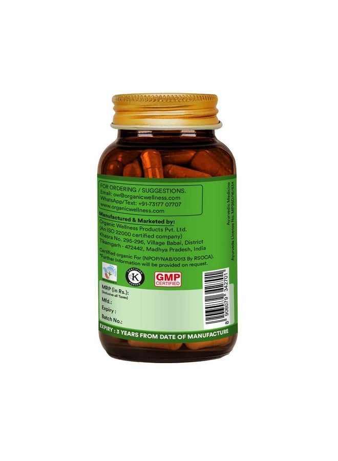 Organic Wellness Aloe Vera Nutritional Capsules For Men & Women | Helps Nourish Skin & Hairs | Boost Immune System | Supports Healthy Digestion - 90 Veg Capsules - Image 3