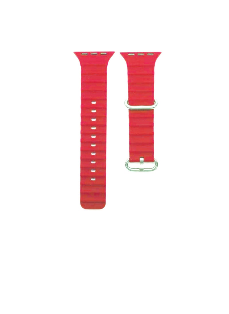 Generic - The new rubber band for the Apple Watch  red color ultra 49mm - Image 1
