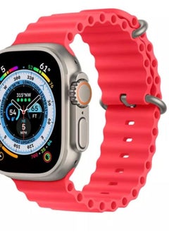The new rubber band for the Apple Watch  red color ultra 49mm