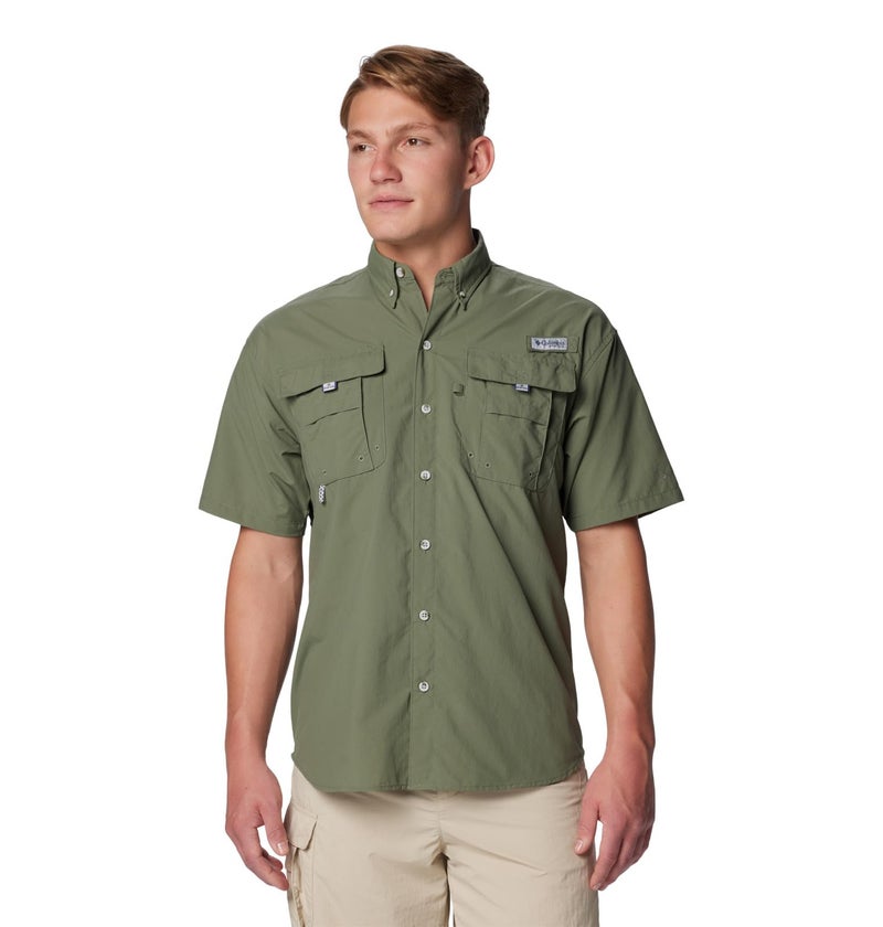 Columbia Mens PFG Bahama II Short Sleeve Fishing Shirt Cypress Medium - Image 2