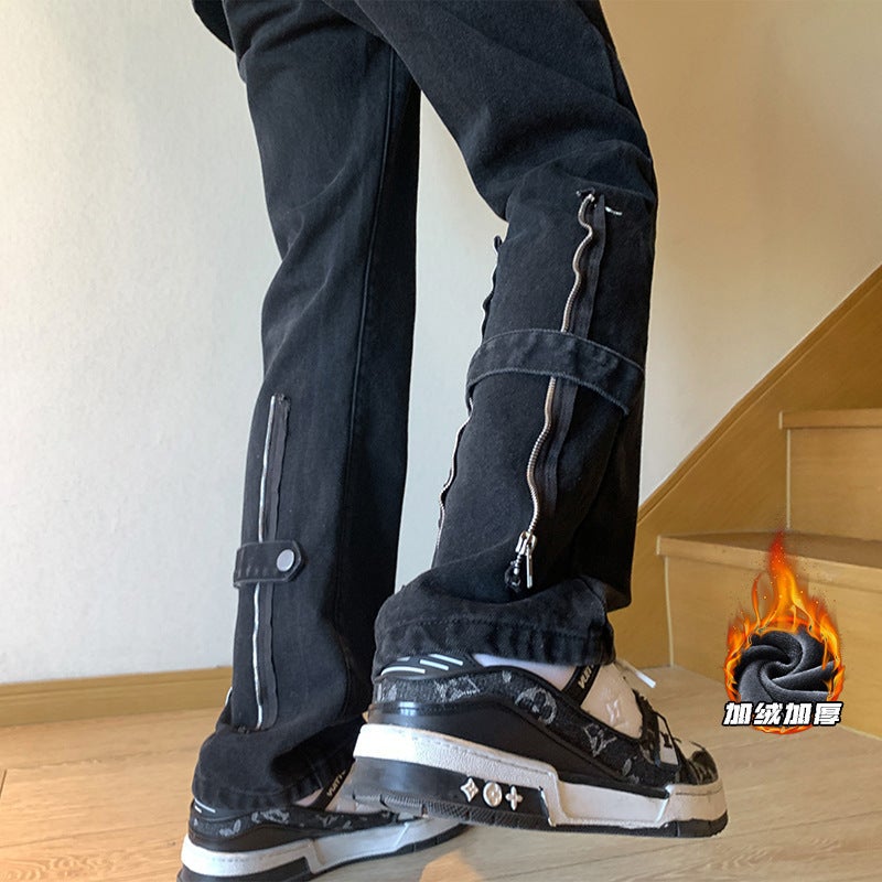 Unisex Casual Daily Denim Jeans - Image 3