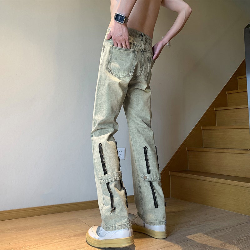 Unisex Casual Daily Denim Jeans - Image 4