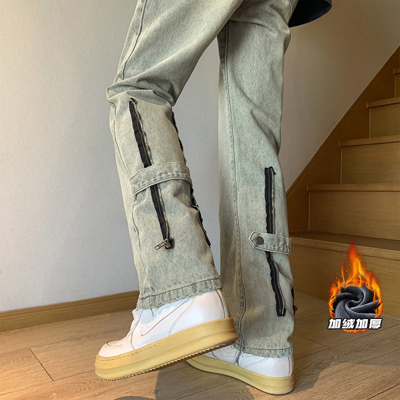 Unisex Casual Daily Denim Jeans - Image 2