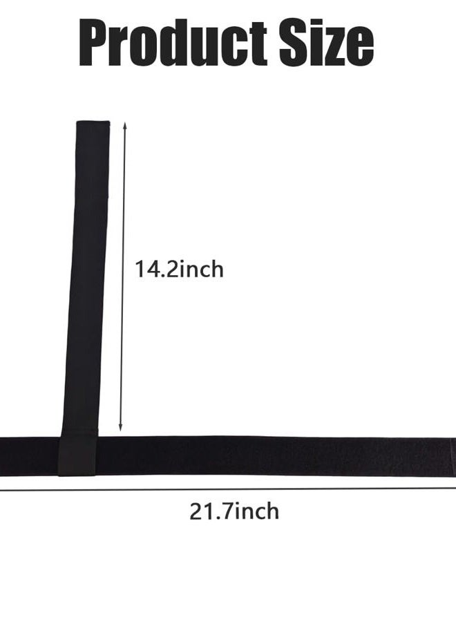 nsgglecher 4PCS Ellipse Leg Exerciser Machine Pedal Straps, Leg Exerciser Traction Straps for Under Desk Elliptical Machine,Adults Seniors Sitting Fitness Home Office Sports Accessories - Image 2