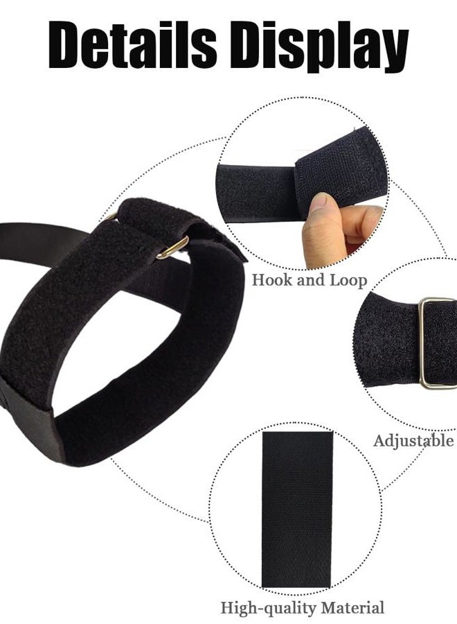 nsgglecher 4PCS Ellipse Leg Exerciser Machine Pedal Straps, Leg Exerciser Traction Straps for Under Desk Elliptical Machine,Adults Seniors Sitting Fitness Home Office Sports Accessories - Image 3