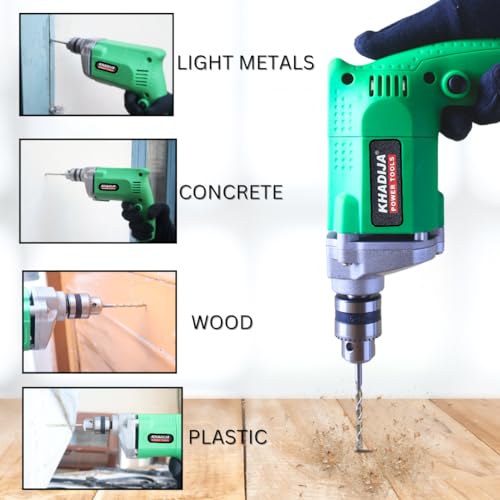 KHADIJA Drill Machine 10mm With Free 13Pcs HSS Drill Bits & 1Pc Masonary Bit Combo 6 Months Warranty - Image 5