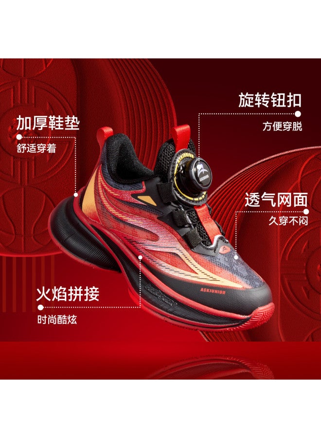 ASK JUNIOR أحذية كرة السلة للأطفال أحذية رياضية للأولاد خفيفة الوزن من الشبك القابل للتنفس أحذية كاجوال مضادة للانزلاق بنعل ناعم أحذية جري للأطفال - Image 4