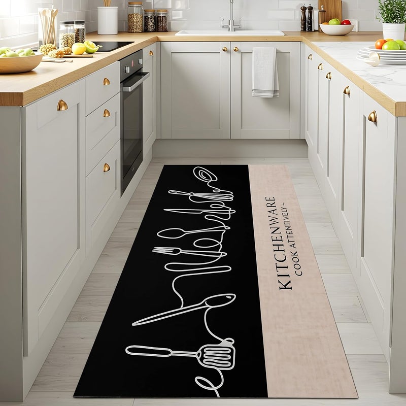 Premium Kitchen Runner - Non Slip - High-Quality Material - Durable - Stylish - Perfect for Living Room - Dining Room - Hallway - Dining Room 100 X 200 CM - Image 1
