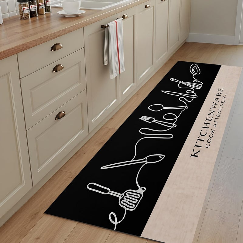 Premium Kitchen Runner - Non Slip - High-Quality Material - Durable - Stylish - Perfect for Living Room - Dining Room - Hallway - Dining Room 100 X 200 CM - Image 3