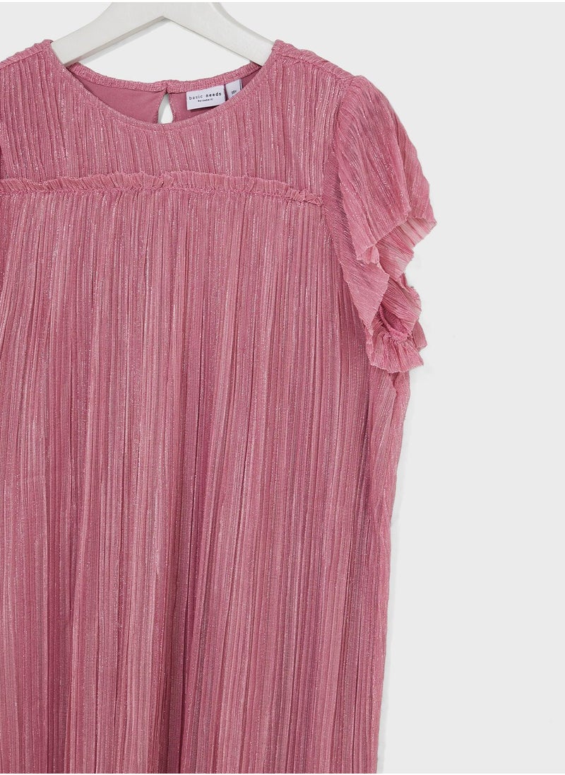 NAME IT - Kids Printed Midi Dress - Image 1