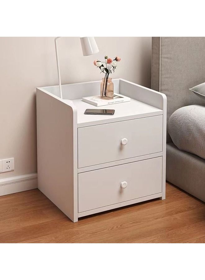 كيكي خزانة تخزين بجانب السرير مع درج ورف - Image 1