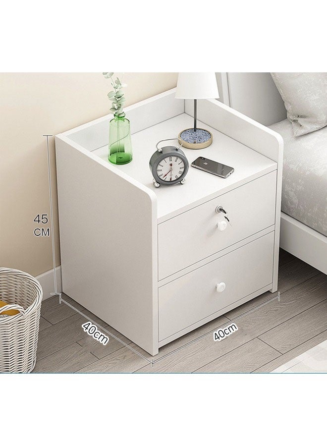 كيكي خزانة تخزين بجانب السرير مع درج ورف - Image 4